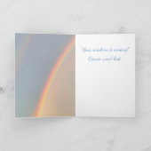 Carte de soutien au cancer Rainbow Nature (Intérieur)