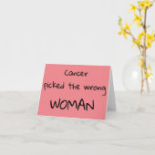 Carte de soutien contre le cancer (Fleur jaune)