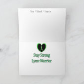 Carte de soutien d'encouragement de guerrier de la (Intérieur)