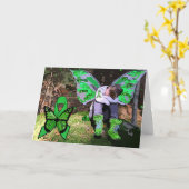 Carte de soutien d'encouragement de guerrier de la (Fleur jaune)