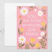 Carte de soutien d'encouragement - Postpartum New (Devant / Derrière)