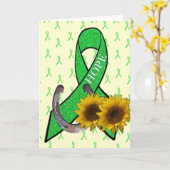 Carte de soutien et d'encouragement de la maladie (Fleur jaune)