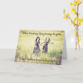 Carte de soutien et d'encouragement Soeur Love (Fleur jaune)