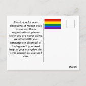 Carte de soutien LGBT (Dos)