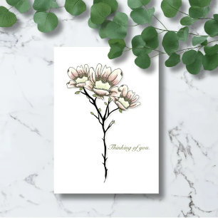 Carte de soutien Magnolia discrète – Encouragement