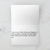 Carte de soutien pour le cancer et d'autres maladi (Intérieur)