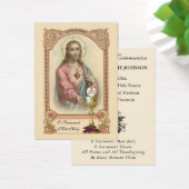 Carte de souvenir catholique de la première commun (Bureau)