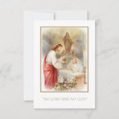 Carte de souvenir catholique de la Première commun (Devant)