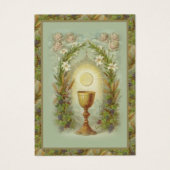 Carte de souvenir catholique de première communion (Devant)