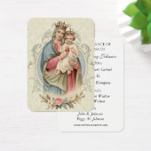 Carte de souvenir de baptême du Mont Carmel (Bureau)