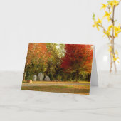 Carte de souvenir de Dan Fogelberg en automne (Fleur jaune)