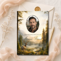 Carte de souvenir de funérailles avec photo de cer