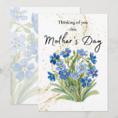 Carte de souvenir de la fête des mères avec Forget (Devant / Derrière)