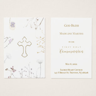 Carte de souvenir de la Première Communion des fle