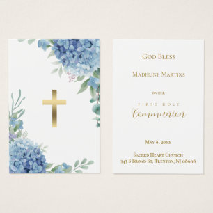 Carte de souvenir de la première communion d'Hydra