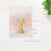 Carte de souvenir de la première sainte communion (Bureau)