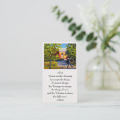 Carte de souvenir de la prière de sérénité (Debout devant)