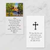 Carte de souvenir de la prière de sérénité (Devant / Derrière)