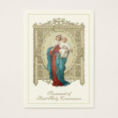 Carte de souvenir de première communion catholique (Devant)