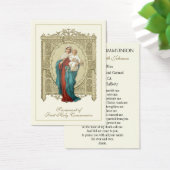 Carte de souvenir de première communion catholique (Bureau)