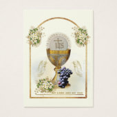 Carte de souvenir de première communion catholique (Devant)