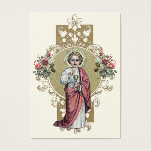 Carte de souvenir de première communion catholique (Devant)