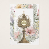 Carte de souvenir de première communion catholique (Devant)