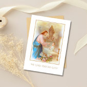 Carte de souvenir de première communion catholique