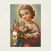 Carte de souvenir de première communion catholique (Devant)