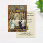Carte de souvenir de première communion catholique (Bureau)