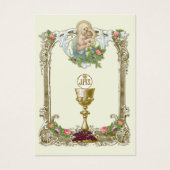Carte de souvenir de première communion catholique (Devant)