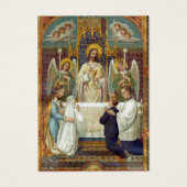 Carte de souvenir de première communion catholique (Devant)