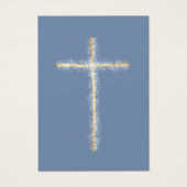 carte de souvenir de première communion croix doré (Devant)