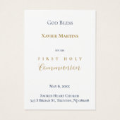 Carte de souvenir des roses bleus de la première c (Dos)