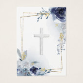 Carte de souvenir des roses bleus de la première c (Devant)