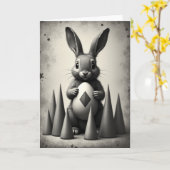 Carte de souvenir d'œuf d'ami duveteux (Fleur jaune)