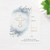 Carte de souvenir du feuillage bleu de la première (Bureau)