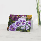 Carte de souvenir et de commémoration Violet Vert (Devant)