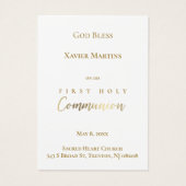 Carte de souvenir feuille bleu poussiéreux de la p (Dos)