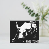 Carte de souvenir New York Postcard Bull Statue NY (Debout devant)