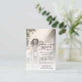 carte de souvenir photo du côté gauche (Debout devant)