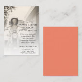 carte de souvenir photo du côté gauche (Devant / Derrière)