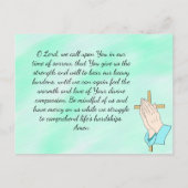 Carte de souvenir pour les funérailles ou les cons (Dos)