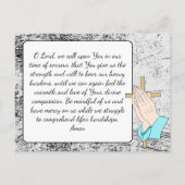 Carte de souvenir pour les funérailles ou les cons (Dos)