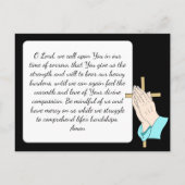 Carte de souvenir pour les funérailles ou les cons (Dos)