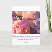 Carte de souvenir : Sky Blue Forget-Me-Nots (Dos)