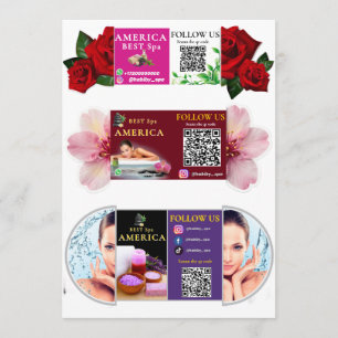 Carte de Spa Luxueux – Design élégant avec un r ro