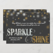 Carte de Sparkle & Shine Modern (Devant / Derrière)