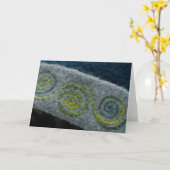 Carte de spirales de Teal (Fleur jaune)