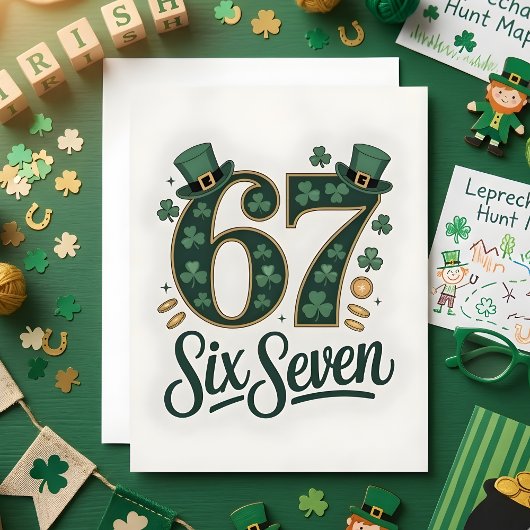 Carte de St Patrick 67 Mème Enfants